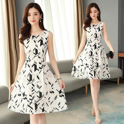 Elegant Vintage Plus Size Midi Dress