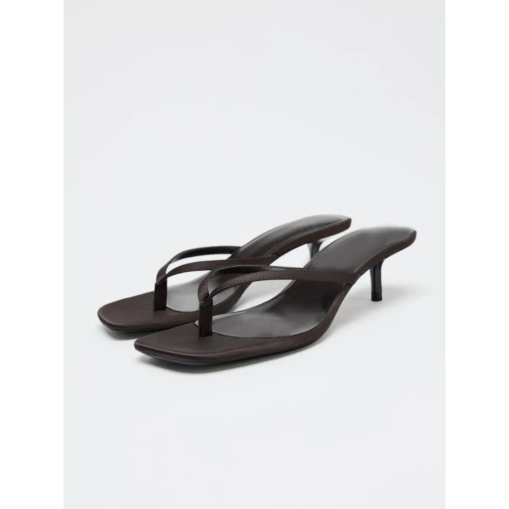 Elegant Slippers High Heel
