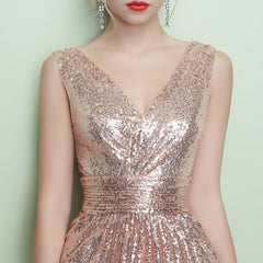 Evening Dresses Mermaid Formal Dress V Neck Sleeveless Ruched Waist Party Dress With Train
