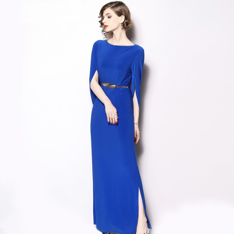 Evening Party Vintage Sheath Vestido Maxi Dress