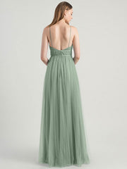 Evening Sleeveless A-Line Matte Satin Party Dresses