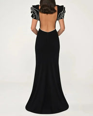 Exquisite Modern Style Pastrol Unisex O-Neck Long Prom Maxi Dresses