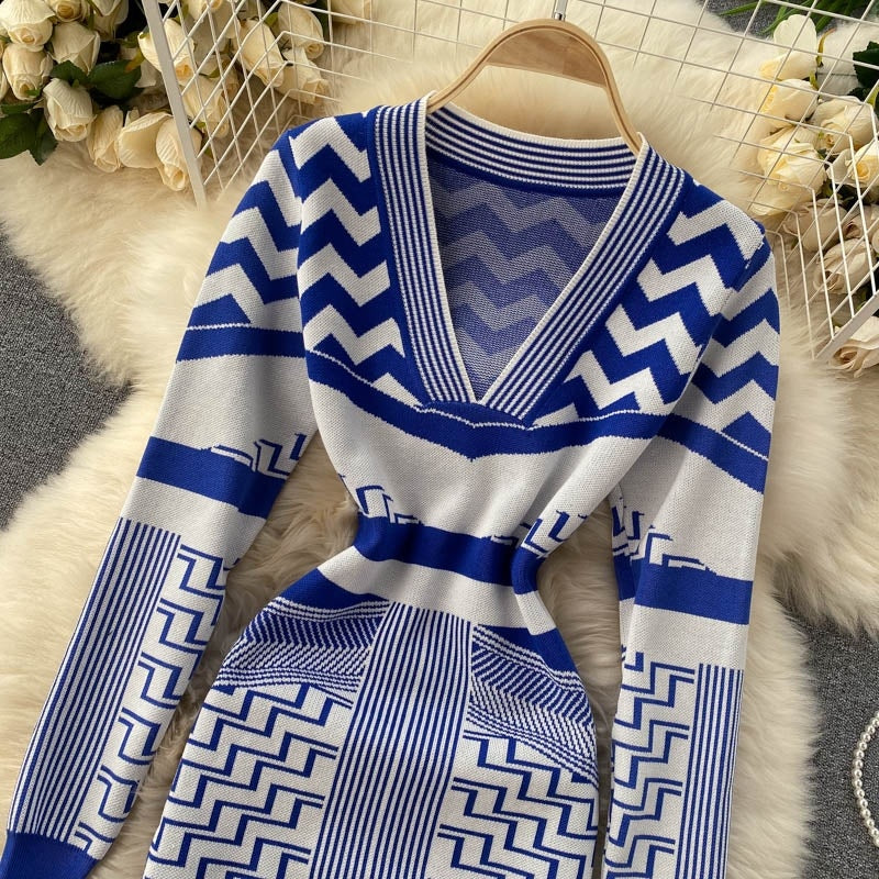 Elastic Slim Short Bodycon Pencil Sweater Dresses