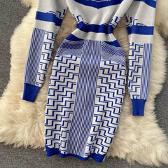 Elastic Slim Short Bodycon Pencil Sweater Dresses