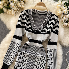 Elastic Slim Short Bodycon Pencil Sweater Dresses
