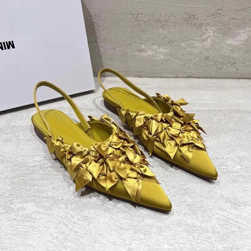 French Shoe Pointed Flat Shoe Temperament Slippers Lightwe Anti Slip Sandals Zapatosdemujer