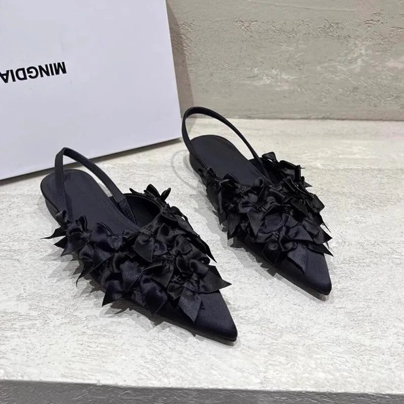 French Shoe Pointed Flat Shoe Temperament Slippers Lightwe Anti Slip Sandals Zapatosdemujer