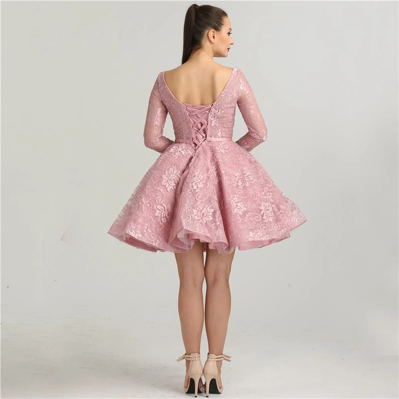 Lace Short Cocktail Party Dress