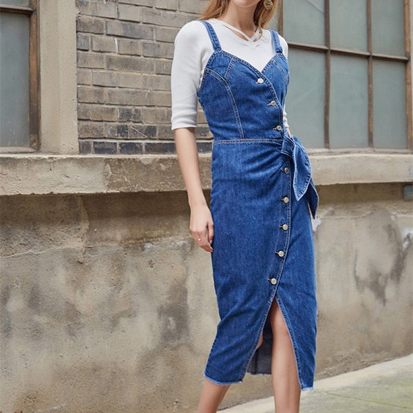 Long Mid-calf Strapless Stretch Slit Sheath Dresses