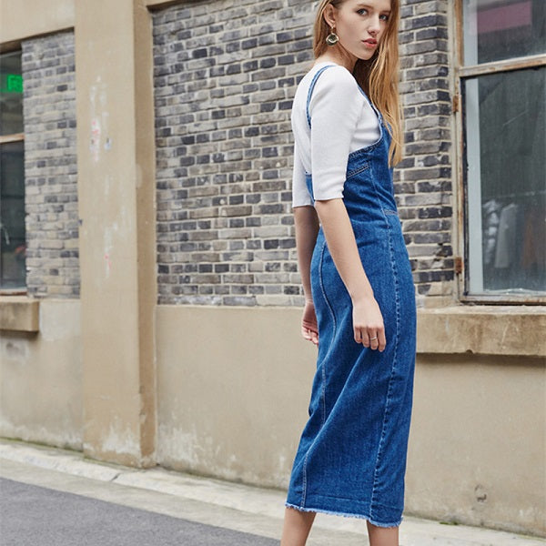 Long Mid-calf Strapless Stretch Slit Sheath Dresses