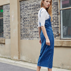 Long Mid-calf Strapless Stretch Slit Sheath Dresses