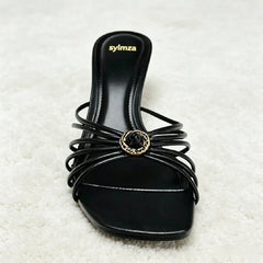 Metal Detail Heel