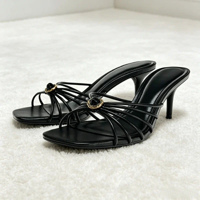 Metal Detail Heel