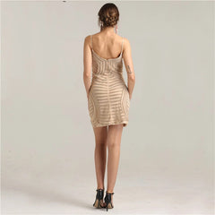 Crystal Diamond Party cocktail Dress