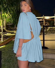 Short Sleeve Shirt With High Waist Streetwear Loose Cotton Shorts 2 Piece Set