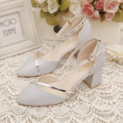 Spring and Black High-heeled Shoes