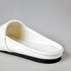 Square Toe Open Toe Flats Slippers Concise Non-slip Casual Shoes