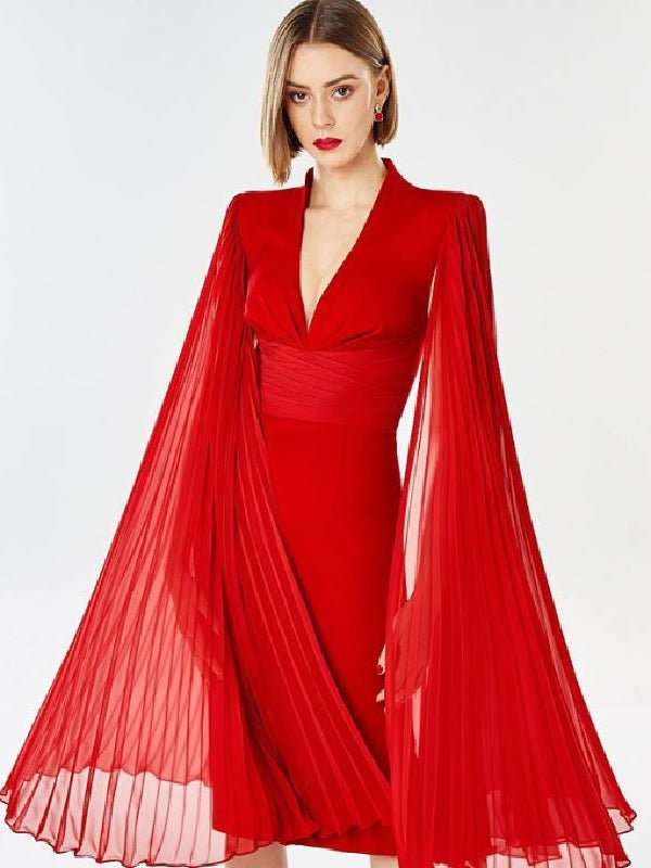 V Neck Party Dress