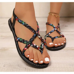 Fashionable Lightweight Large Size Beach Sandals for Round Head Comfortable Fish Mouth Casual Sandals