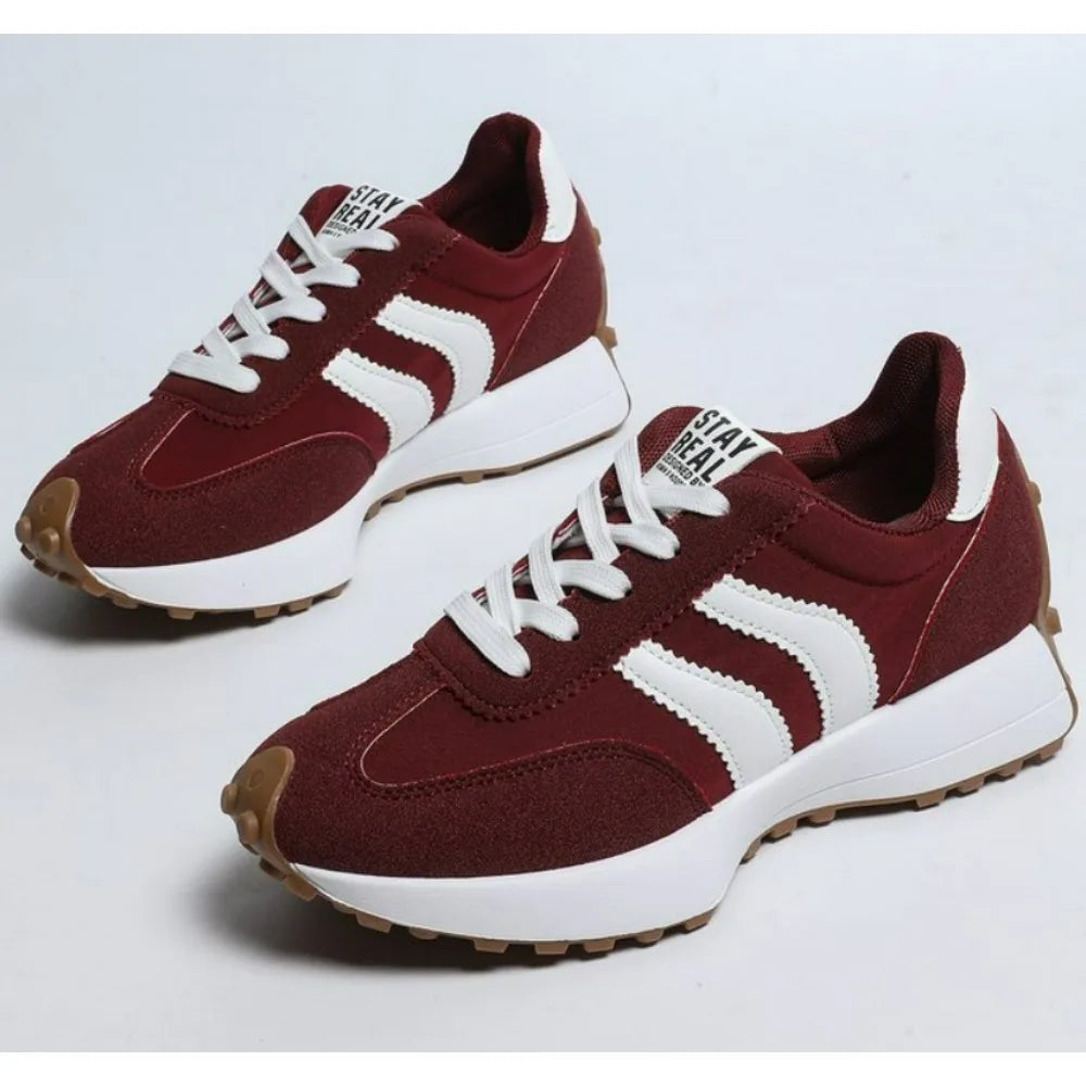 Fashionable Elegant Lace Up Casual Shoes