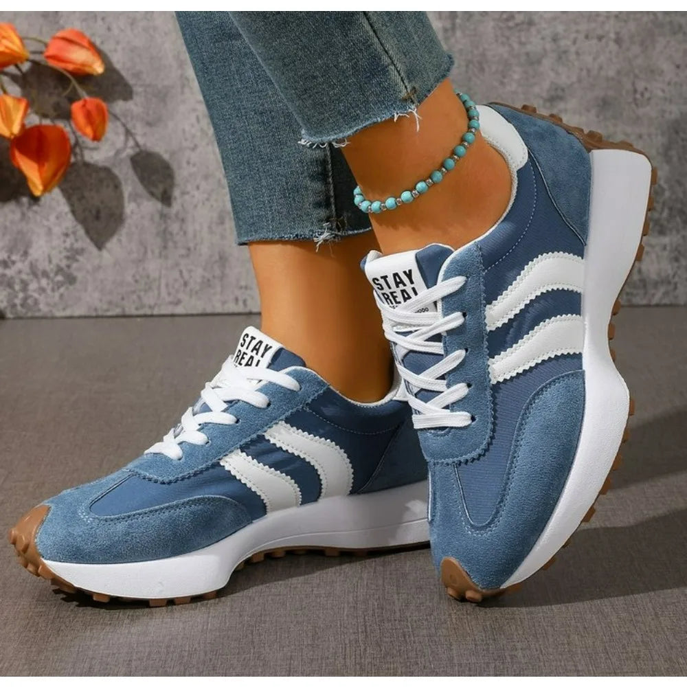 Fashionable Elegant Lace Up Casual Shoes
