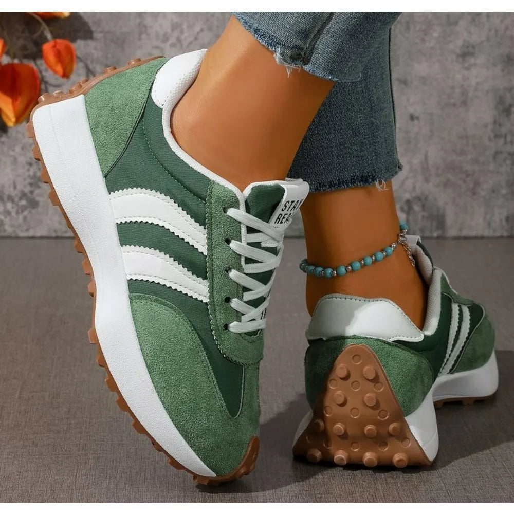 Fashionable Elegant Lace Up Casual Shoes
