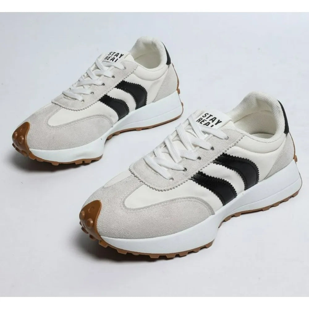 Fashionable Elegant Lace Up Casual Shoes