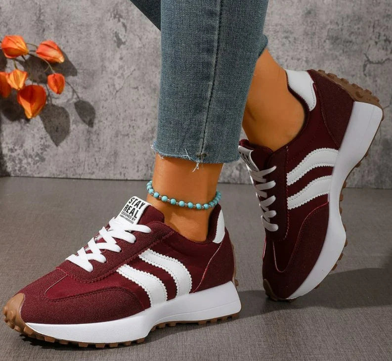 Fashionable Elegant Lace Up Casual Shoes