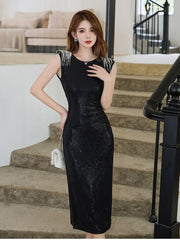 Vintage Party Short Sleeve Bodycon Robe Vestido Skinny Dress