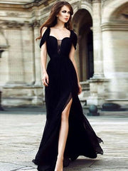 Floor Length Hot V Neck Lace Club Party Dress