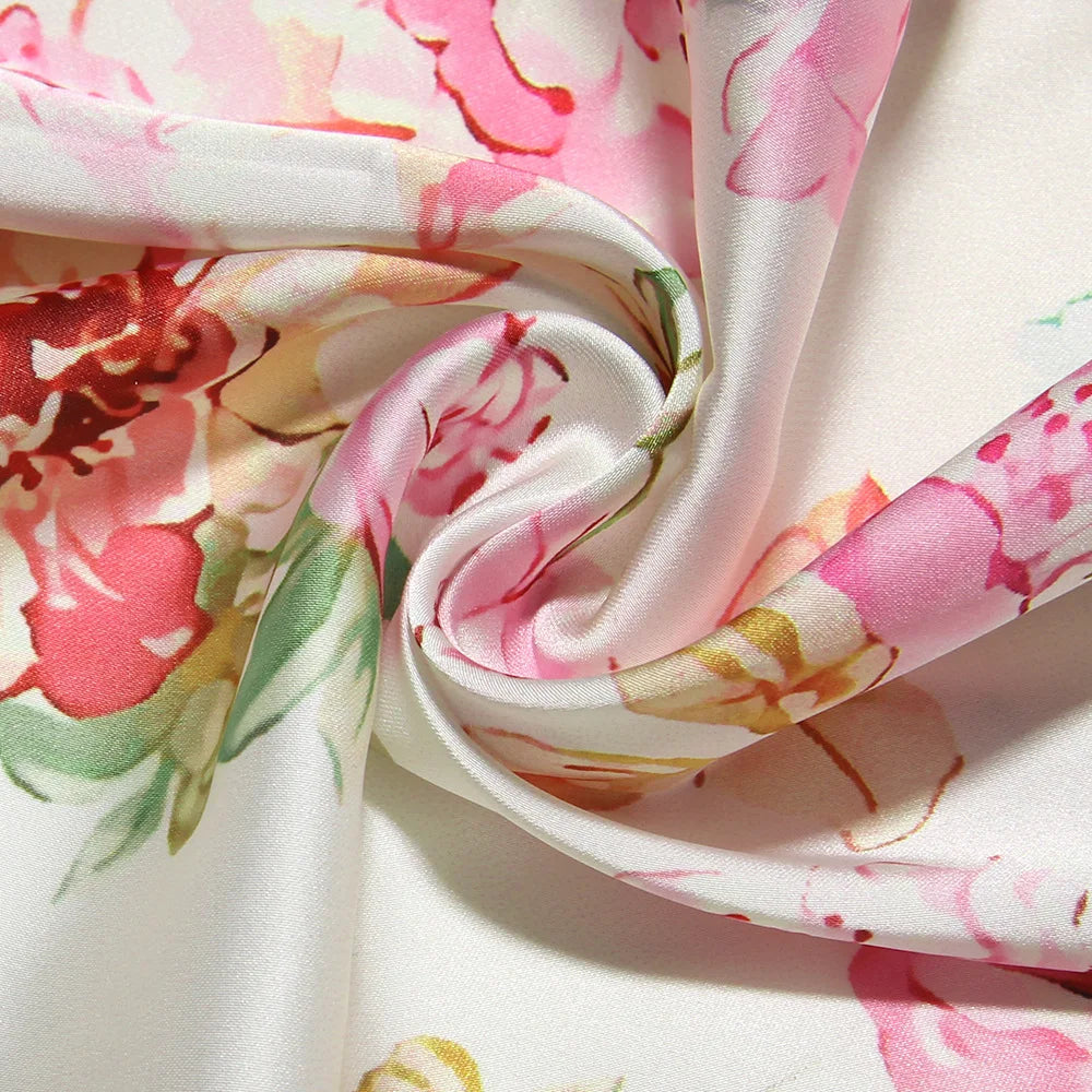 Floral Print Long Evening Dress Luxury Spaghetti Strap Party Dress
