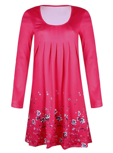 Floral Print Long Sleeve Dress
