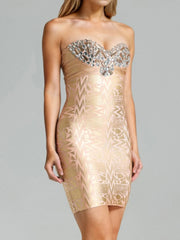 Floral Sequin Embroidered Sleeveless Slim Evening Party Mini Dress