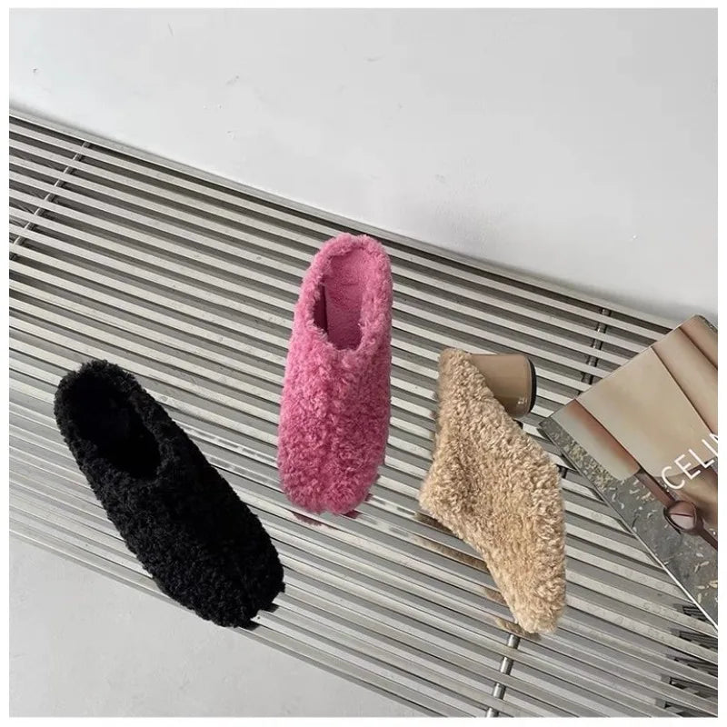 Fur Lambswool Heel