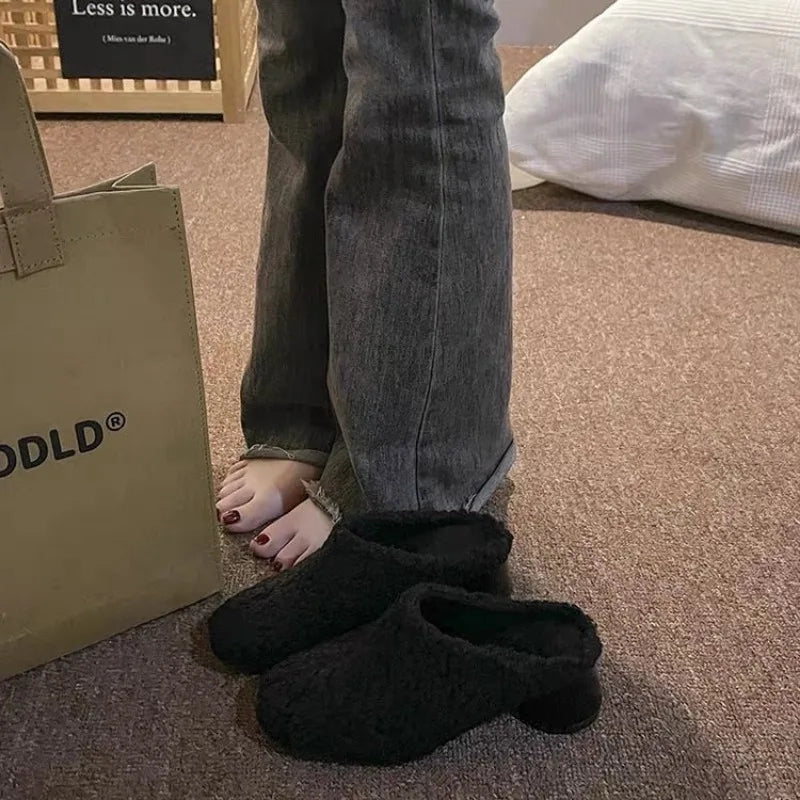 Fur Lambswool Heel
