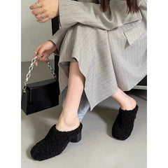 Fur Lambswool Heel