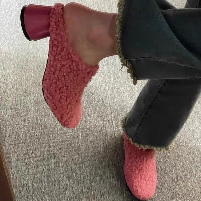 Fur Lambswool Heel