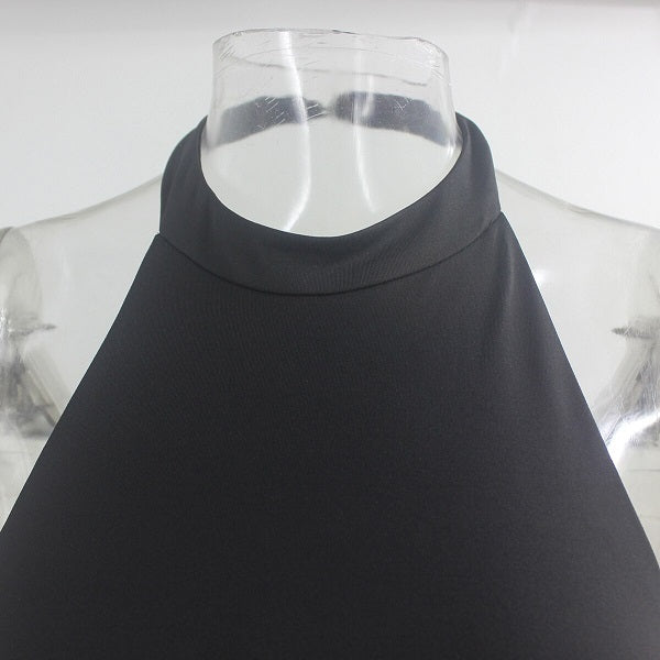 Halter Shiny Slim Backless Club Elegant Mini Dress