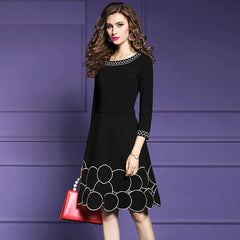 High Quality A-Line Embroidery Party Dress