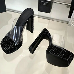 High Quality Clear PVC High Heel