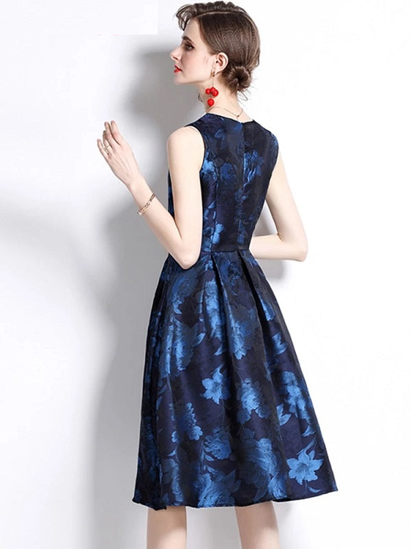 High Quality Elegant Tank Vintage Designer Party Dress