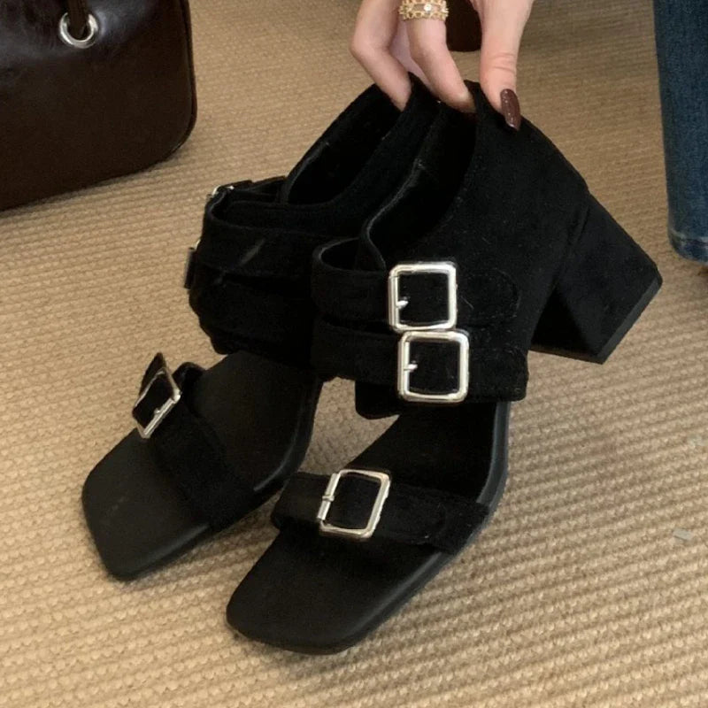 High Quality Faux Suede Heel