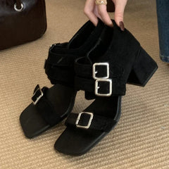 High Quality Faux Suede Heel