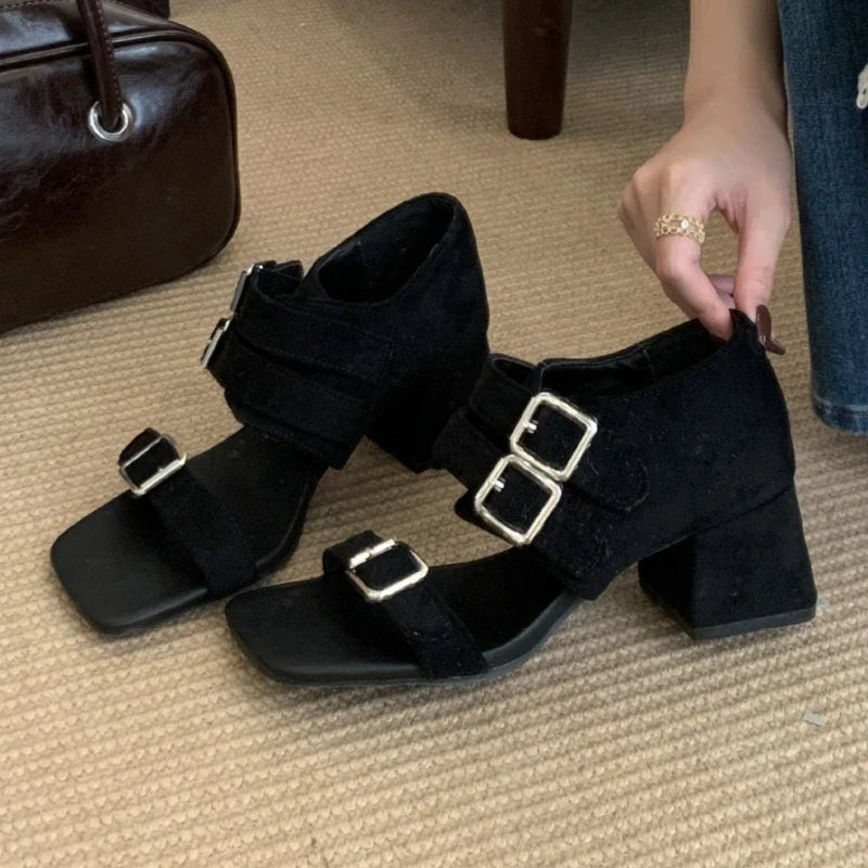 High Quality Faux Suede Heel