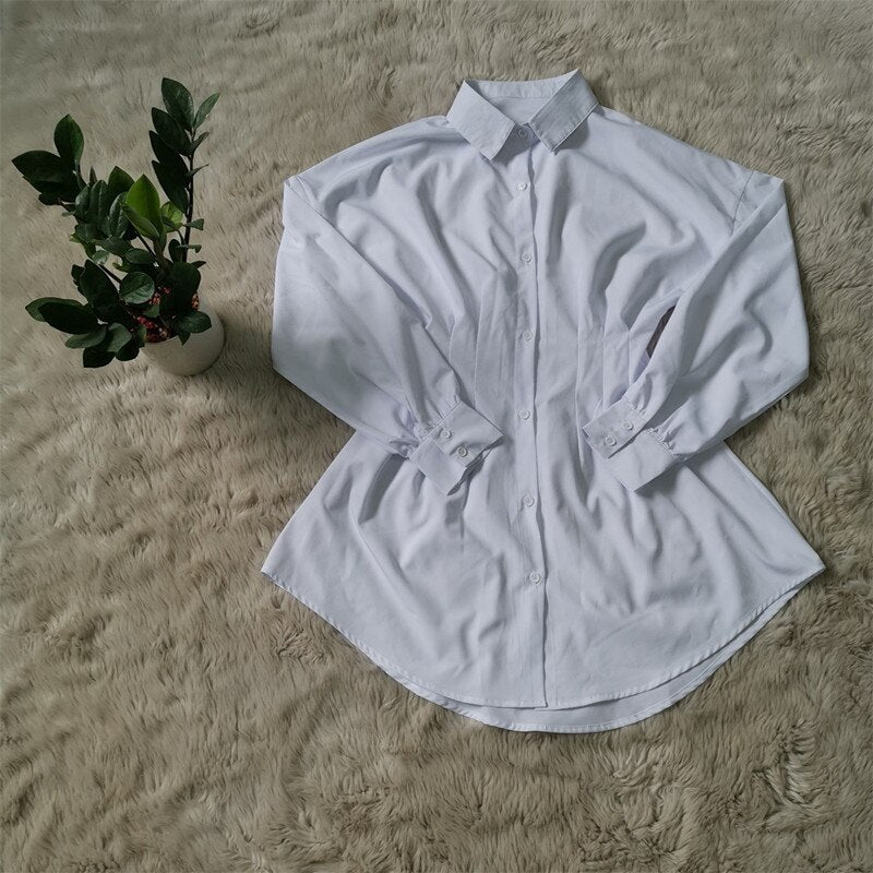 High Street Elegant Solid Casual Long Sleeve Mini Shirt Dress