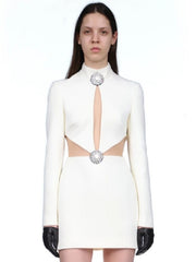 Hollow Out Evening Party Outwear Bodycon Outfits Dress