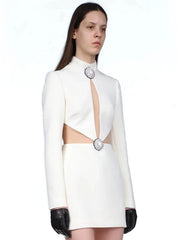 Hollow Out Evening Party Outwear Bodycon Outfits Dress