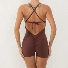 Jumpsuit Padding Sports Overalls Sportswear Gym Yoga Clothing