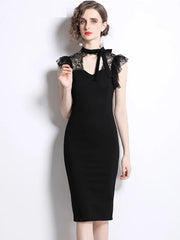 Lace Cocktail High Quality Designer Vintage Dress