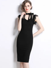 Lace Cocktail High Quality Designer Vintage Dress